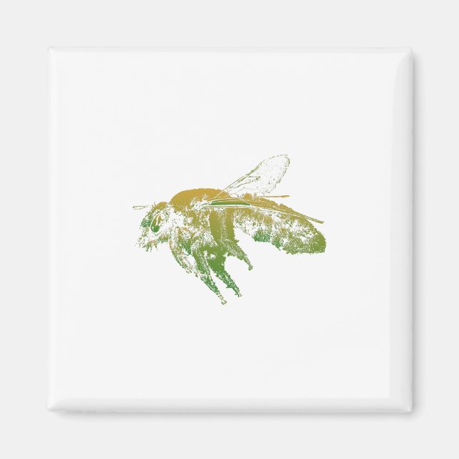 Imán Beige de abeja de insectos (Frente)