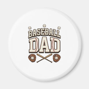 Imán Béisbol Antiguo Papá Día del Padre
