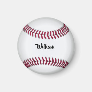 Imán Béisbol con nombre personalizado