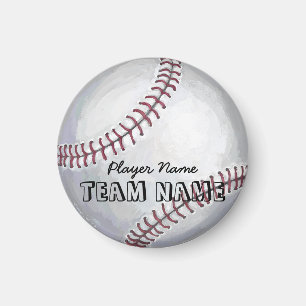 Imán Béisbol con nombre y número