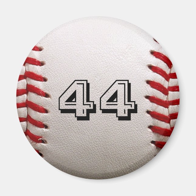 Imán Béisbol con número de Personalizable (Frente)