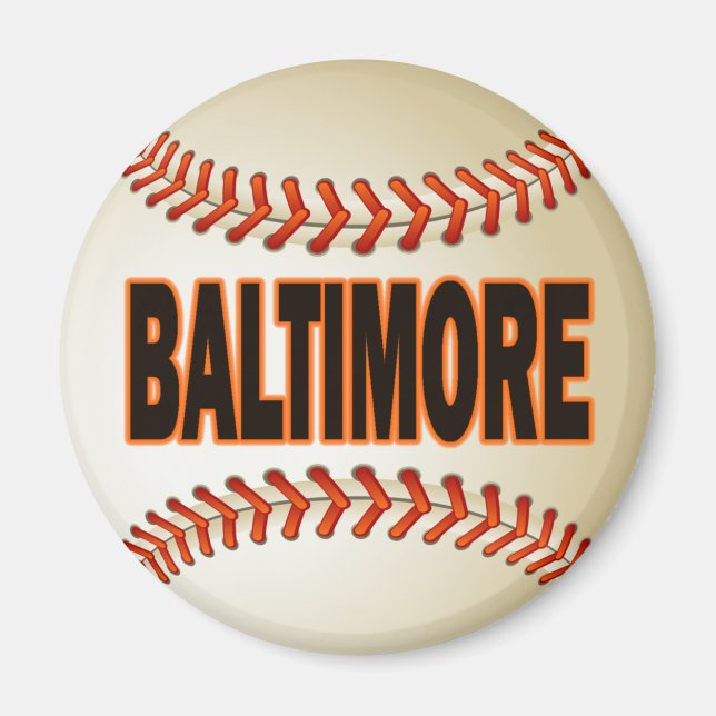 IMÁN BÉISBOL DE BALTIMORE (Frente)