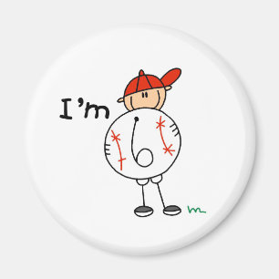Imán Béisbol de niño Tengo 6