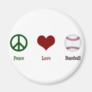 Imán Béisbol del amor de la paz