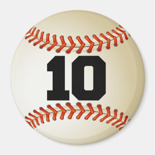 Imán Béisbol del número 10