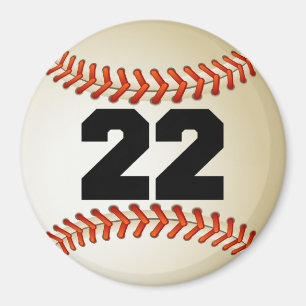 Imán Béisbol del número 22