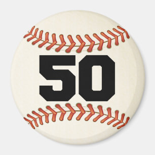 Imán Béisbol del número 50