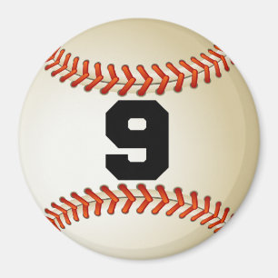 Imán Béisbol del número 9