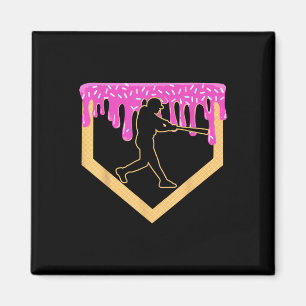 Imán Béisbol Drip Boy Home Plate Ice Cream Youth Baseb
