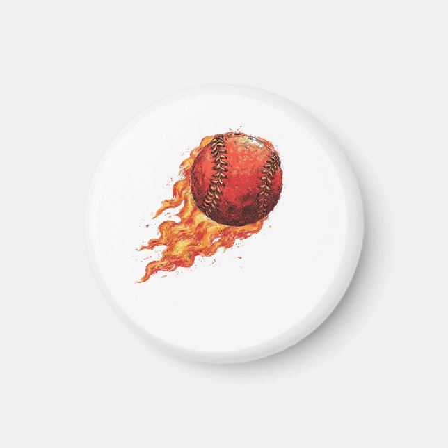 Imán Béisbol en llamas  (Frente)
