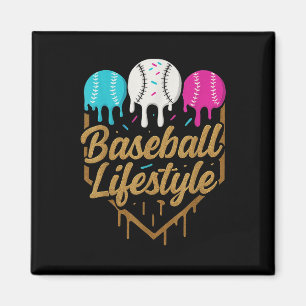 Imán Béisbol Estilo de vida 101 Apósito de béisbol juve