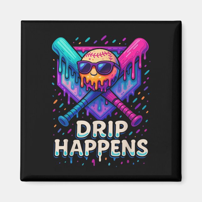 Imán Béisbol Estilo de vida 101 Apósito de béisbol juve (Frente)