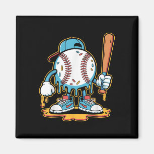 Imán Béisbol Estilo de vida 101 Tee Jóvenes Béisbol Béi