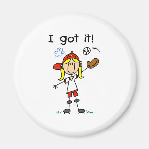 Imán Béisbol Femenino Lo Tengo