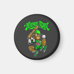 Imán Béisbol Home Run Monkey