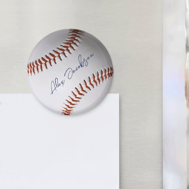 Imán Béisbol Personalizado Autografiado (Subido por el creador)