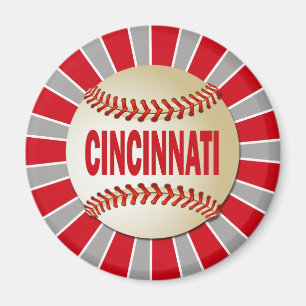 IMÁN BÉISBOL RETRO DE CINCINNATI