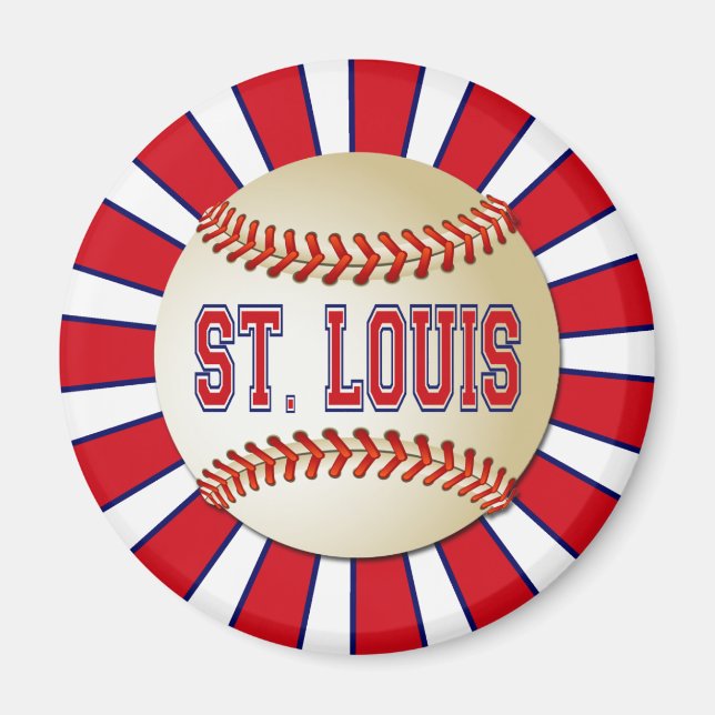 IMÁN BÉISBOL RETRO ST LOUIS (Frente)