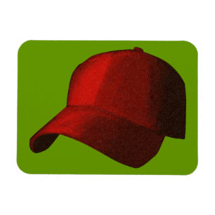 IMÁN BÉISBOL ROJO HAT CAP GRÁFICO