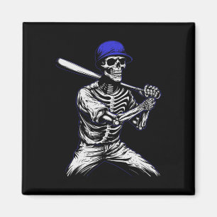 Imán Béisbol Skeleton Halloween