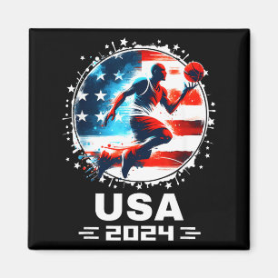 Imán Béisbol Usa Flying Bisonrel 2024 Equipo Béisbol Us