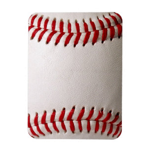 Imán Béisbol y Softbol Costura Roja