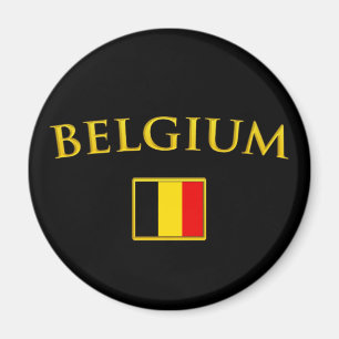 Imán Bélgica de oro