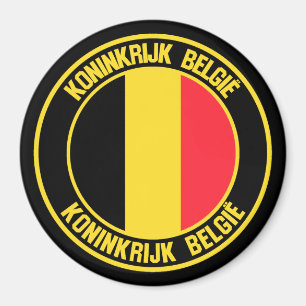 Imán Bélgica Round Emblem