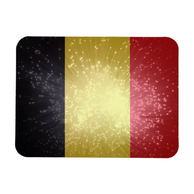 Imán België; Bandera de Bélgica (Horizontal)
