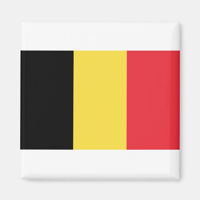 Imán Belgien - Belgique - België - Bandera de Bélgica (Frente)