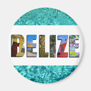 Imán Belice: Fotos de viaje en la playa tropical del oc