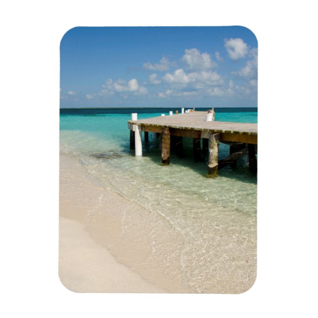 Imán Belice, Mar Caribe, Cayo Goff. Una pequeña isla (Vertical)