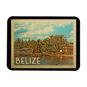 Imán Belice Vintage Travel