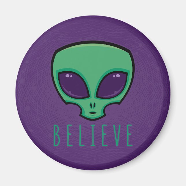 Imán Believe Alien Head (Frente)