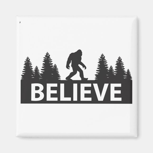 Imán Believe in Bigfoot (Frente)