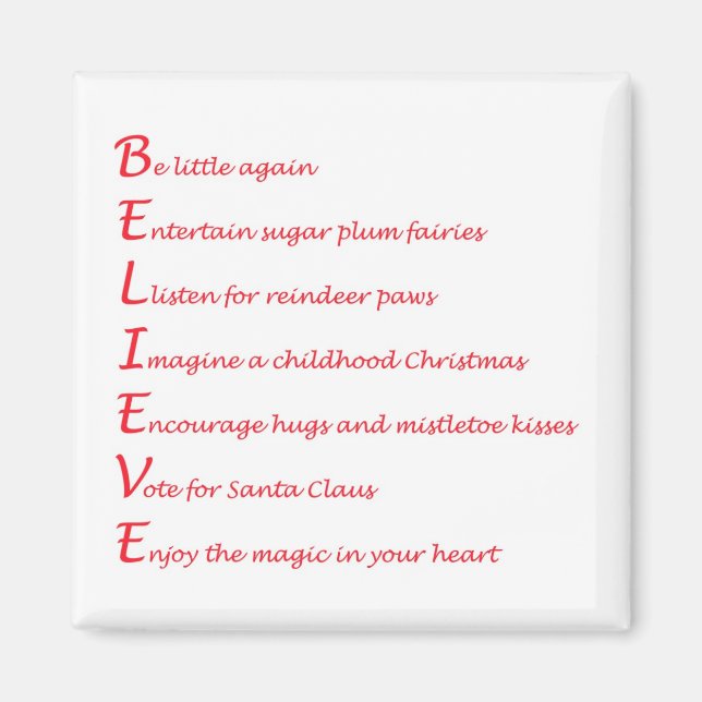 Imán Believe Magnet (Frente)