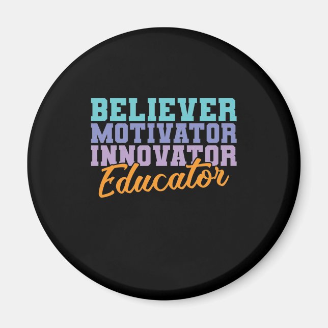 Imán Believer Motivator Innovator Educator Lehrer (Frente)
