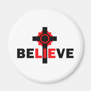 Imán Belig LIES Diseño ateo