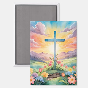 Imán Bella acuarela de Pascua