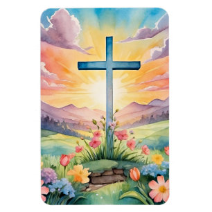 Imán Bella acuarela de Pascua