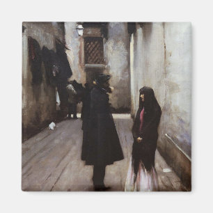 Imán Bella arte veneciana de la calle que pinta a Juan