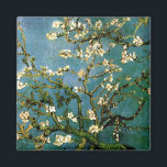 Imán Bella Artes de Van Gogh, un árbol de almendras bri<br><div class="desc">Óleo sobre lienzo. Fundación Vincent van Gogh, Rijksmuseum Vincent van Gogh, Amsterdam (Países Bajos). Una de las últimas pinturas de Vincent es una visión serena de la belleza natural y una de sus obras más populares. La mayoría de las impresiones están recortadas, lo que hace que parezca desequilibrado; esta es...</div>
