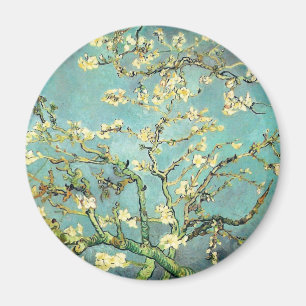 Imán Bella Artes de Van Gogh, un árbol de almendras fl