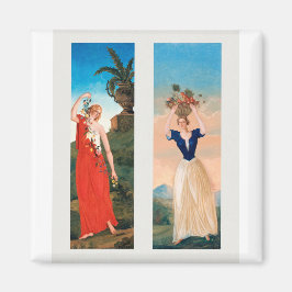 Imán Bella Artes Las cuatro temporadas de Paul Cézanne