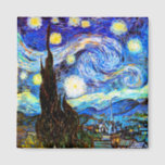 Imán Bella Artes nocturno Van Gogh Starry<br><div class="desc">Noche estrellada,  buen arte de Vincent van Gogh.</div>