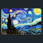 Imán Bella Artes nocturno Van Gogh Starry<br><div class="desc">Noche estrellada,  la pintura más famosa del maestro postimpresionista holandés Vincent van Gogh. Un solitario ciprés,  un pueblo durmiente y un cielo que zumba con estrellas. Post-Impresionismo Religioso cristiano espiritual inspirador arte de arte fino.</div>