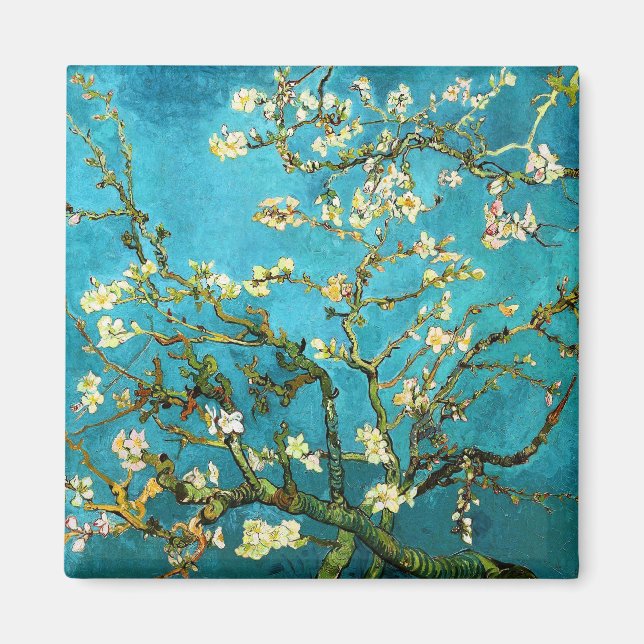 Imán Bella Artes Van Gogh Blossoming Almond Tree (F671) (Frente)