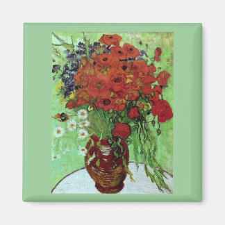 Imán Bella Artes Van Gogh de Red Poppies & Daisies (F28