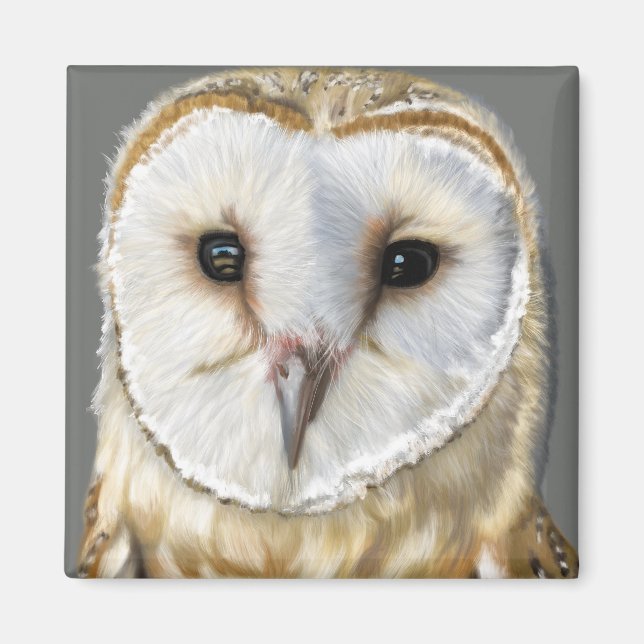 Imán Bella búho de granero (Frente)