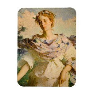 Imán Bella diosa de verano de Frank W Benson